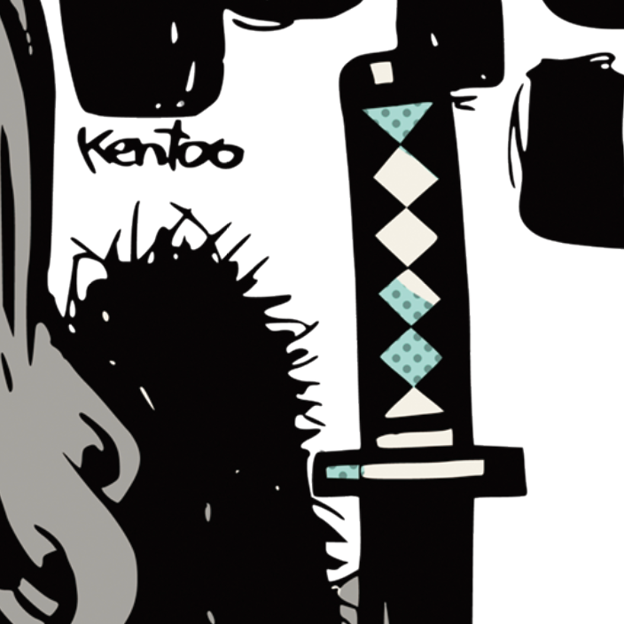 Japanese Kawaii Pop Art by KENTOO - FACTO sticker variation 4