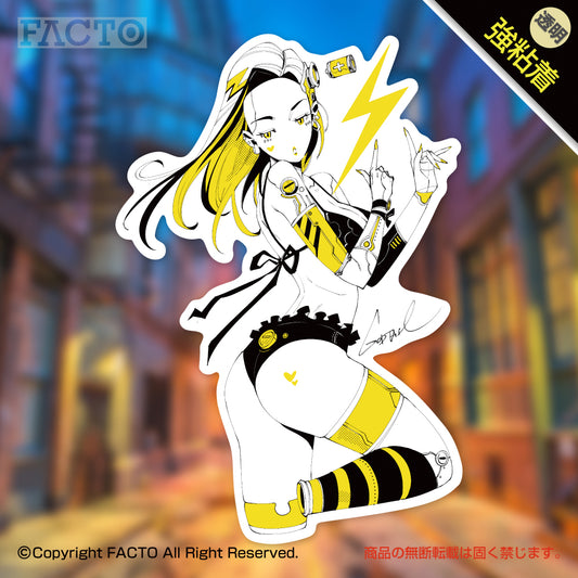 Transparent sticker 3ESDC002