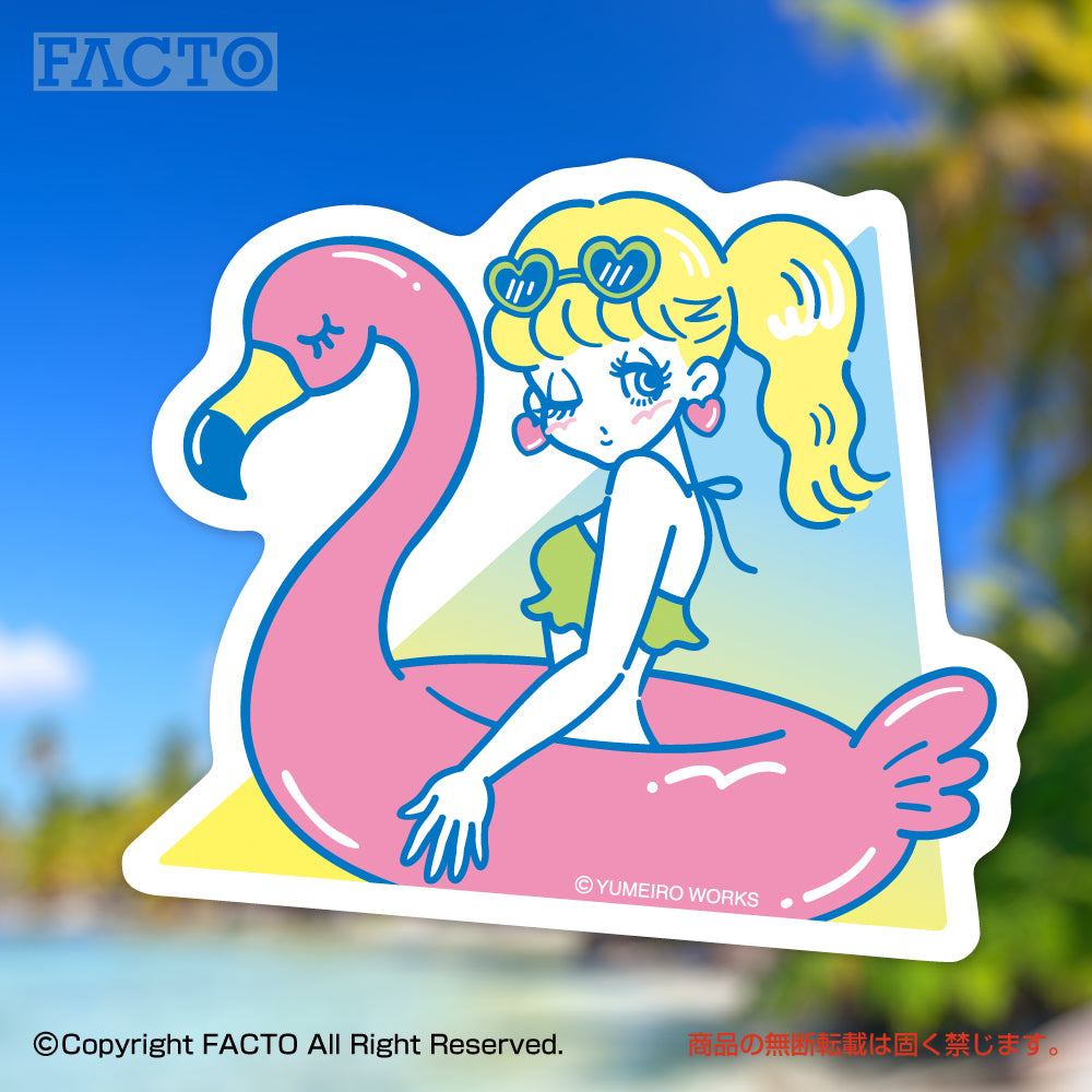 Japanese Neon Pop Art (Series 3WSBB009) by YUME - FACTO Japanese sticker art