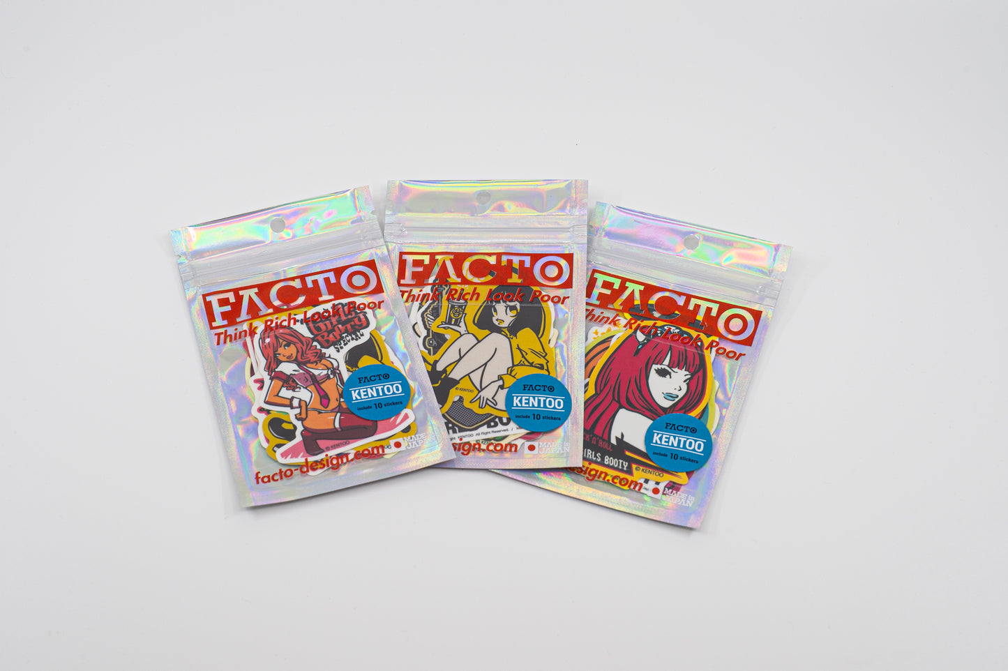 Japanese Kawaii Pop Art by KENTOO - FACTO sticker variation 2