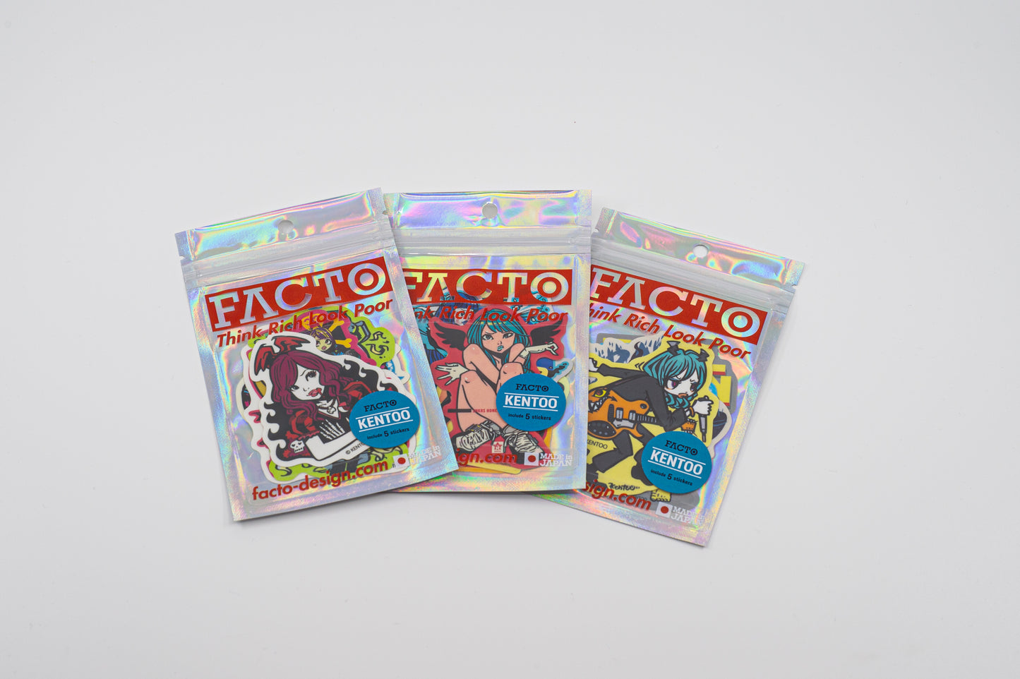 Japanese Kawaii Pop Art by KENTOO - FACTO sticker variation 2