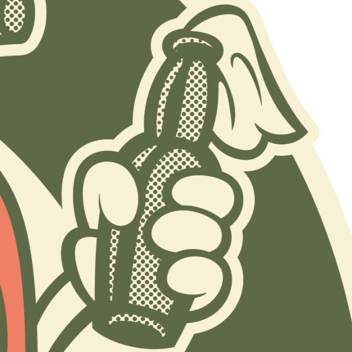 Japanese Americana Pop Art by El Pino - FACTO sticker variation 5