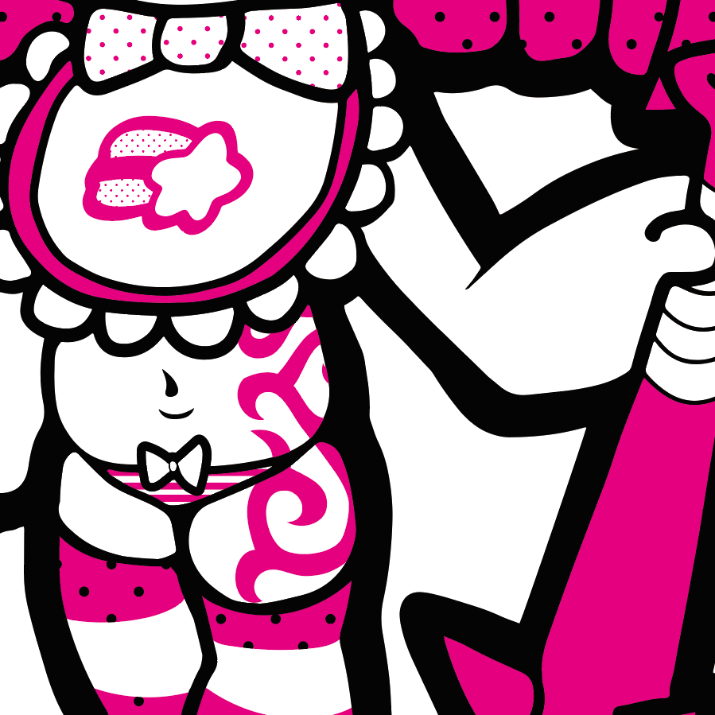 Japanese Kawaii Character Art (Series 3X005) by まさかのさむかわ - FACTO sticker variation 3