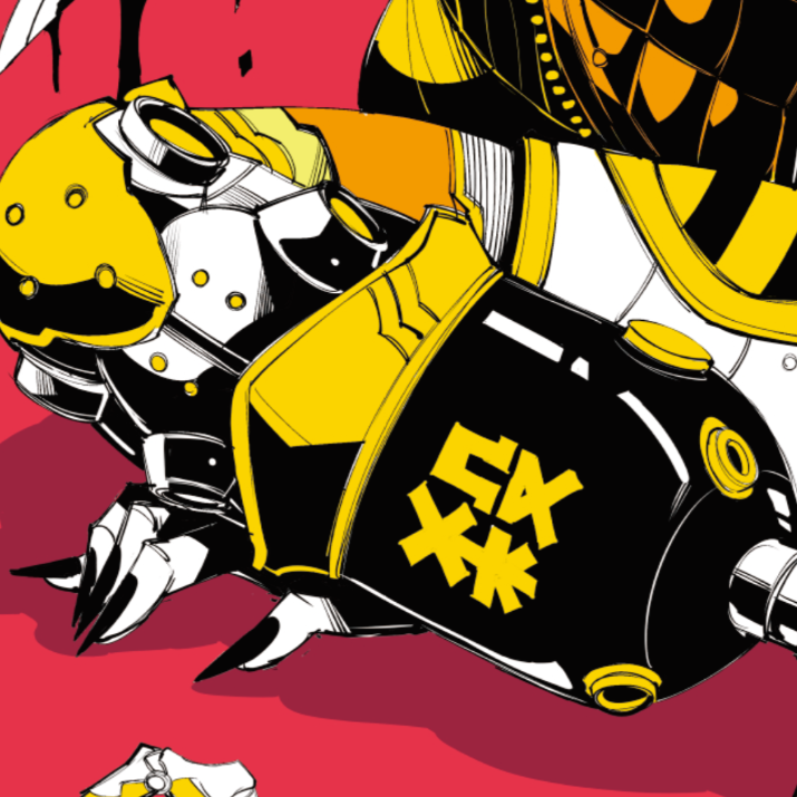 Japanese Minimalist Line Art (Series 3E045) by GODTAIL - FACTO sticker variation 4