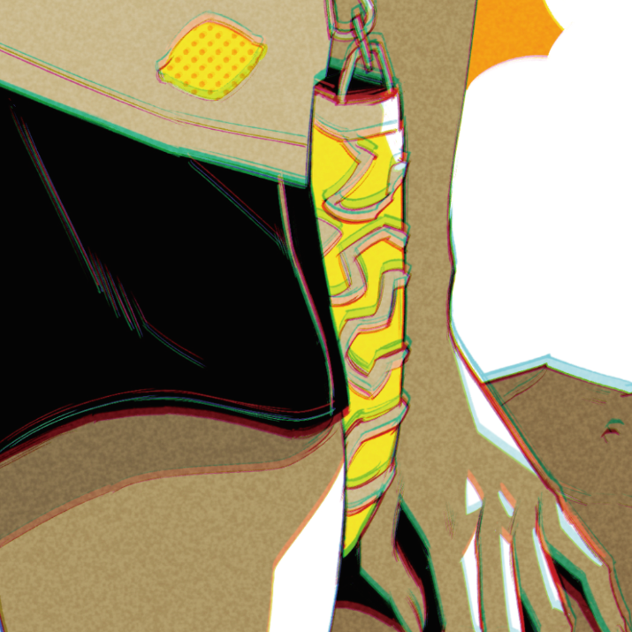Japanese Minimalist Line Art (Series 3E047) by GODTAIL - FACTO sticker variation 3