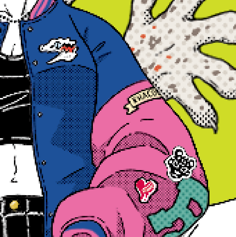 Japanese Kawaii Character Art (Series 3U086) by Dsuke - FACTO sticker variation 4