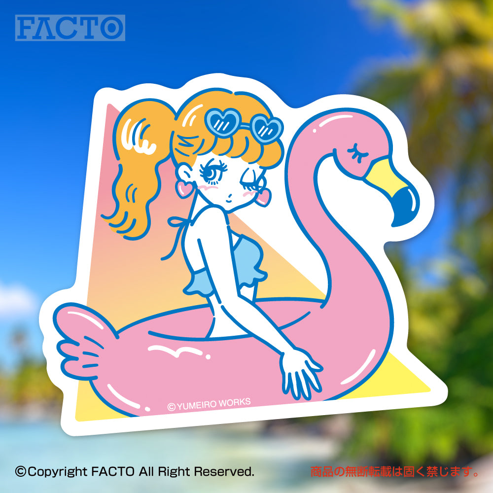 Japanese Neon Pop Art (Series 3WSBB010) by YUME - FACTO Japanese sticker art