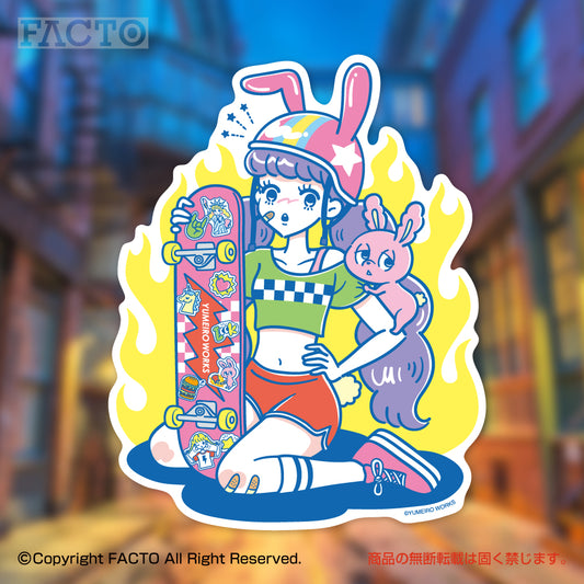 Japanese Neon Pop Art (Series 3WSDB010) by YUME - FACTO Japanese sticker art
