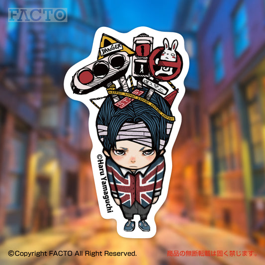 Japanese Kawaii Rabbit Art by ヤマグチハル - FACTO Japanese sticker art