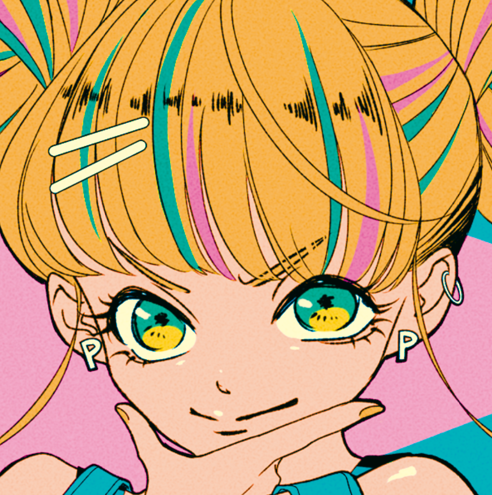 Japanese Realist Portrait Art (Series 4F002) by ヤツキナツミ - FACTO sticker variation 2