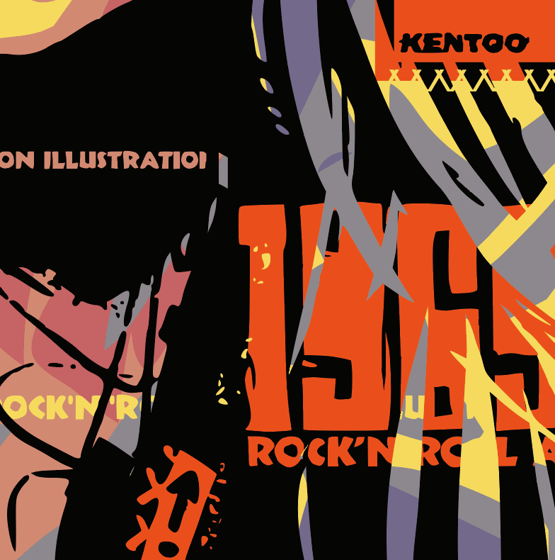 Japanese Kawaii Pop Art by KENTOO - FACTO sticker variation 4