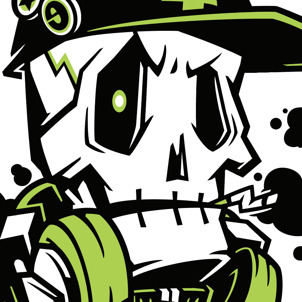 Japanese Pop Character Art (Series 1A005) by FOORIDER - FACTO sticker variation 2
