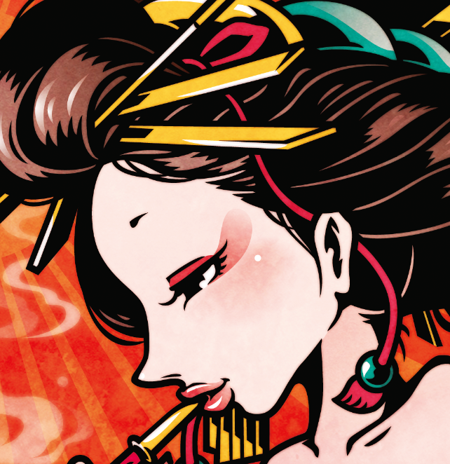 Japanese Pop Character Art (Series 1A007) by FOORIDER - FACTO sticker variation 2