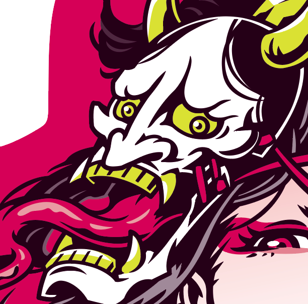Japanese Pop Character Art (Series 1A024) by FOORIDER - FACTO sticker variation 3