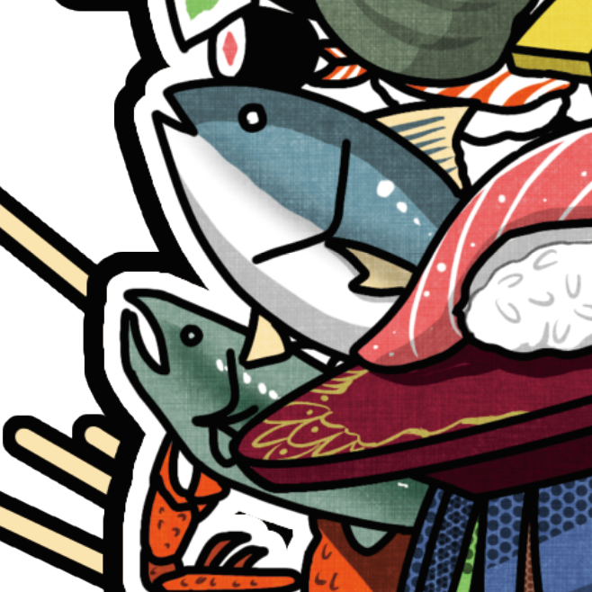 Japanese Anime Kawaii Art (Series 4B012) by おにぎりまん - FACTO sticker variation 3