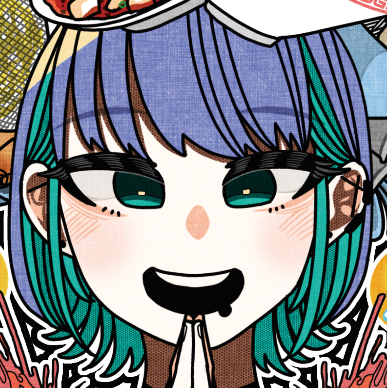 Japanese Anime Kawaii Art (Series 4B013) by おにぎりまん - FACTO sticker variation 2