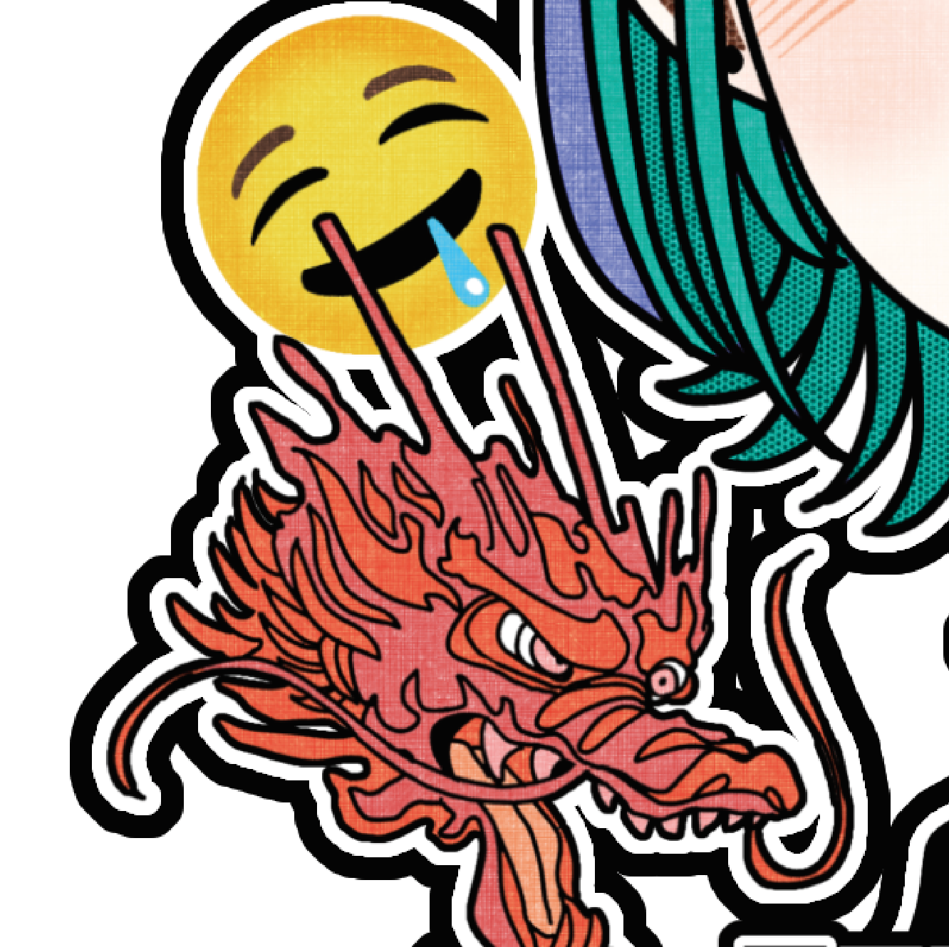 Japanese Anime Kawaii Art (Series 4B013) by おにぎりまん - FACTO sticker variation 5