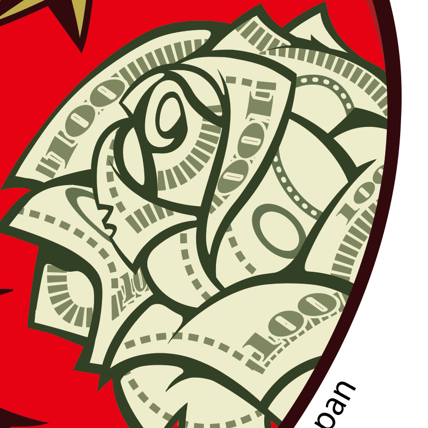 Japanese Americana Pop Art by El Pino - FACTO sticker variation 4