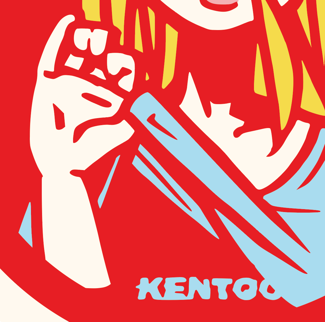 Japanese Kawaii Pop Art by KENTOO - FACTO sticker variation 3