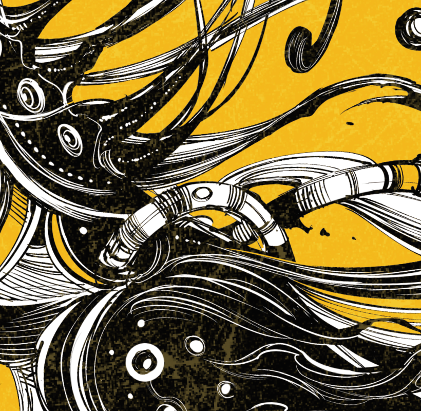 Japanese Minimalist Line Art (Series 3E060) by GODTAIL - FACTO sticker variation 3