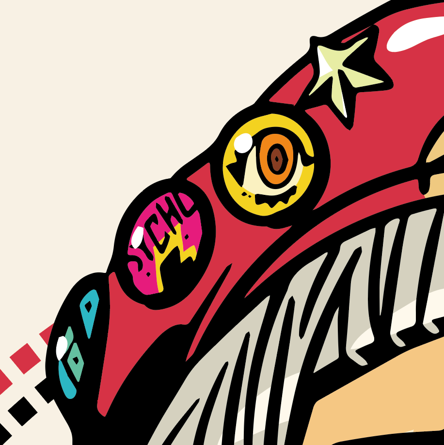 Japanese Kawaii Pop Art by KENTOO - FACTO sticker variation 3