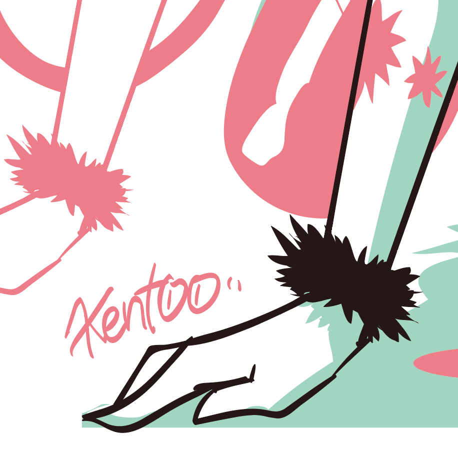 Japanese Kawaii Pop Art by KENTOO - FACTO sticker variation 3