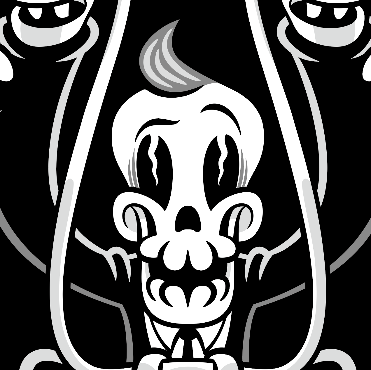 Japanese Americana Pop Art by El Pino - FACTO sticker variation 2