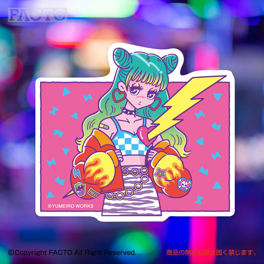 Japanese Neon Pop Art (Series 3WSBB029) by YUME - FACTO Japanese sticker art