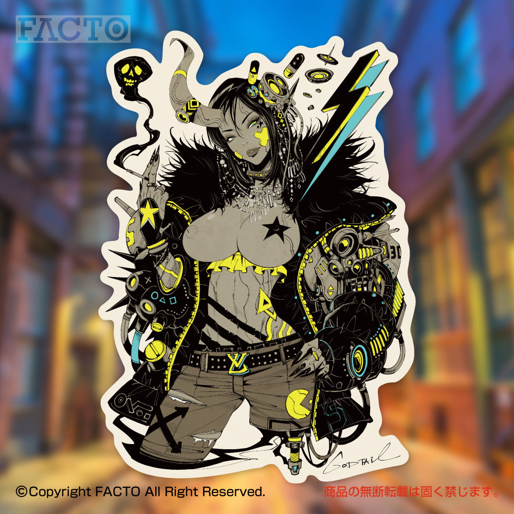 Japanese Minimalist Line Art (Series 3ESDB037) by GODTAIL - FACTO Japanese sticker art