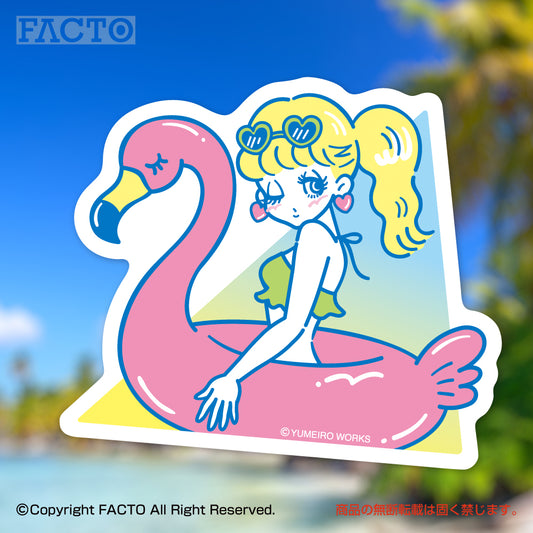 Japanese Neon Pop Art (Series 3WSBB009) by YUME - FACTO Japanese sticker art