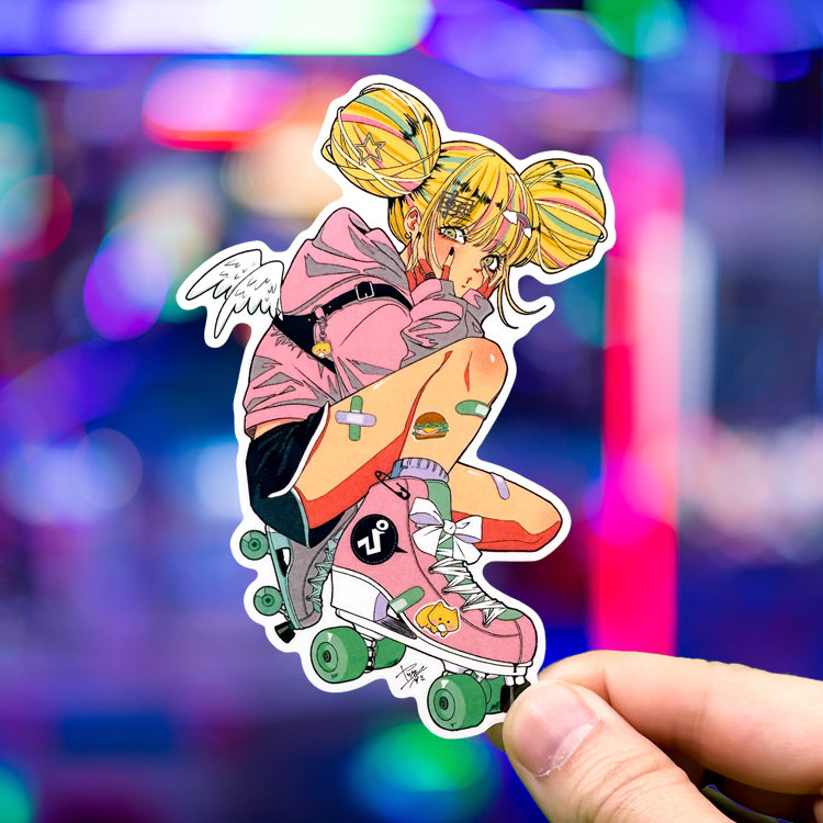 Japanese Realist Portrait Art (Series 4F003) by ヤツキナツミ - FACTO Japanese sticker art