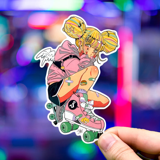 Japanese Realist Portrait Art (Series 4F003) by ヤツキナツミ - FACTO Japanese sticker art