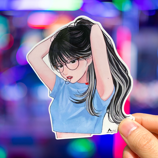 Japanese Minimalist Logo Art (Series 4D005) by あおいあめ - FACTO Japanese sticker art