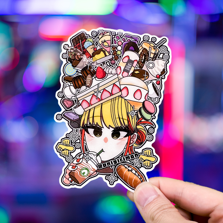 Japanese Anime Kawaii Art (Series 4B014) by おにぎりまん - FACTO Japanese sticker art