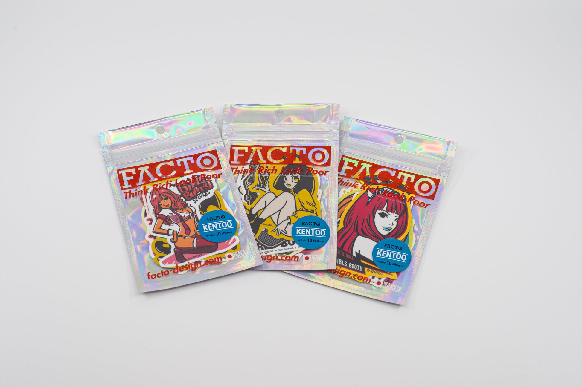 Japanese Kawaii Pop Art by KENTOO - FACTO sticker variation 2