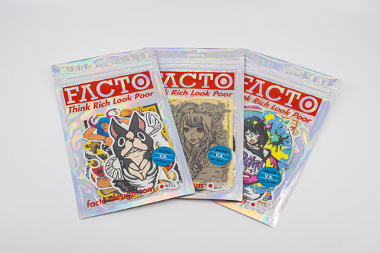 [強粘着10枚入パック] 0ZSDR003 - FACTO Japanese sticker art