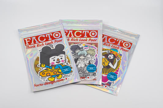 [強粘着5枚入パック] 0ZSDR004 - FACTO Japanese sticker art
