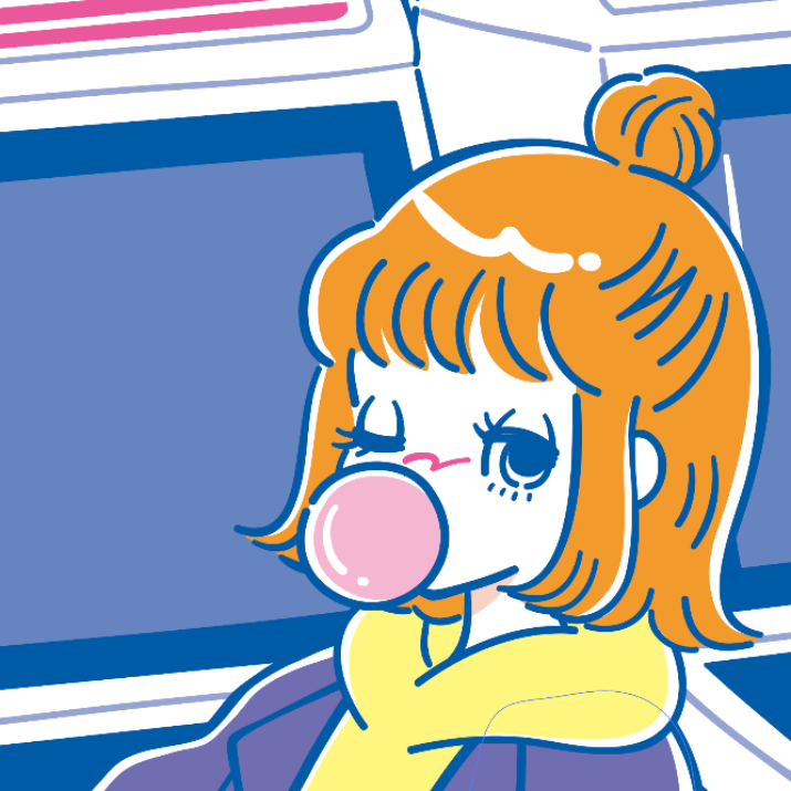 Japanese Neon Pop Art (Series 3W026) by YUME - FACTO sticker variation 2