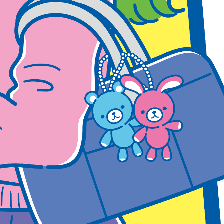 Japanese Neon Pop Art (Series 3W025) by YUME - FACTO sticker variation 4