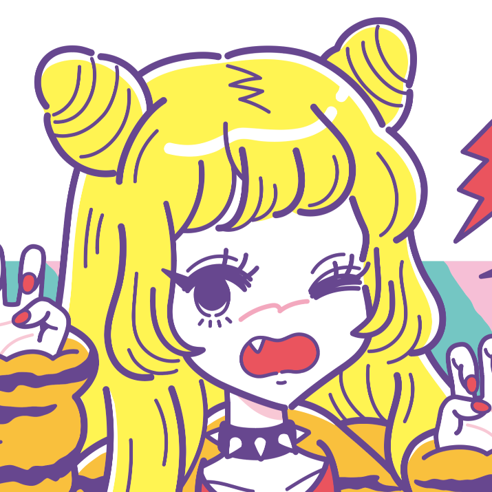 Japanese Neon Pop Art (Series 3W024) by YUME - FACTO sticker variation 2