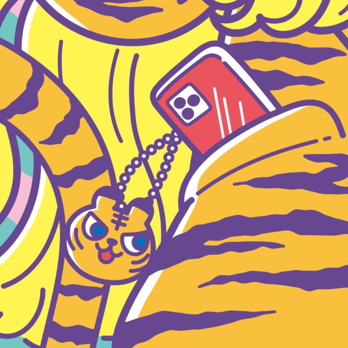 Japanese Neon Pop Art (Series 3W024) by YUME - FACTO sticker variation 4