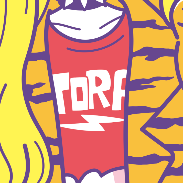 Japanese Neon Pop Art (Series 3W024) by YUME - FACTO sticker variation 3