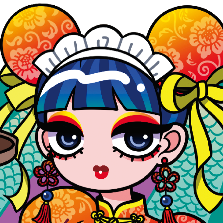 Japanese Kawaii Pop (Series 4A006) by Makiko Kodama - FACTO sticker variation 2