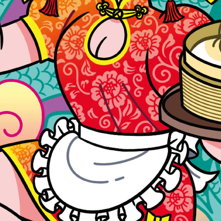 Japanese Kawaii Pop (Series 4A006) by Makiko Kodama - FACTO sticker variation 5