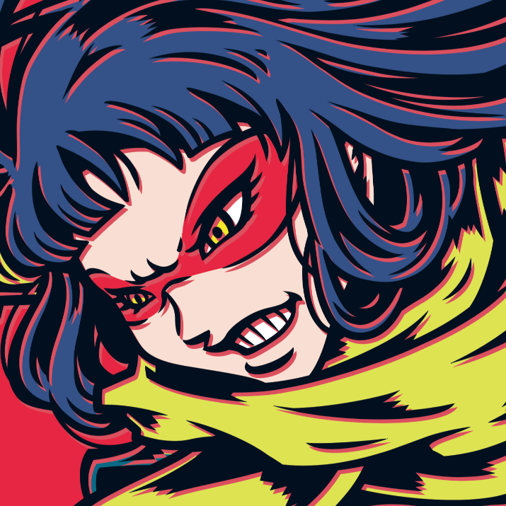 Japanese Pop Character Art (Series 1A032) by FOORIDER - FACTO sticker variation 2