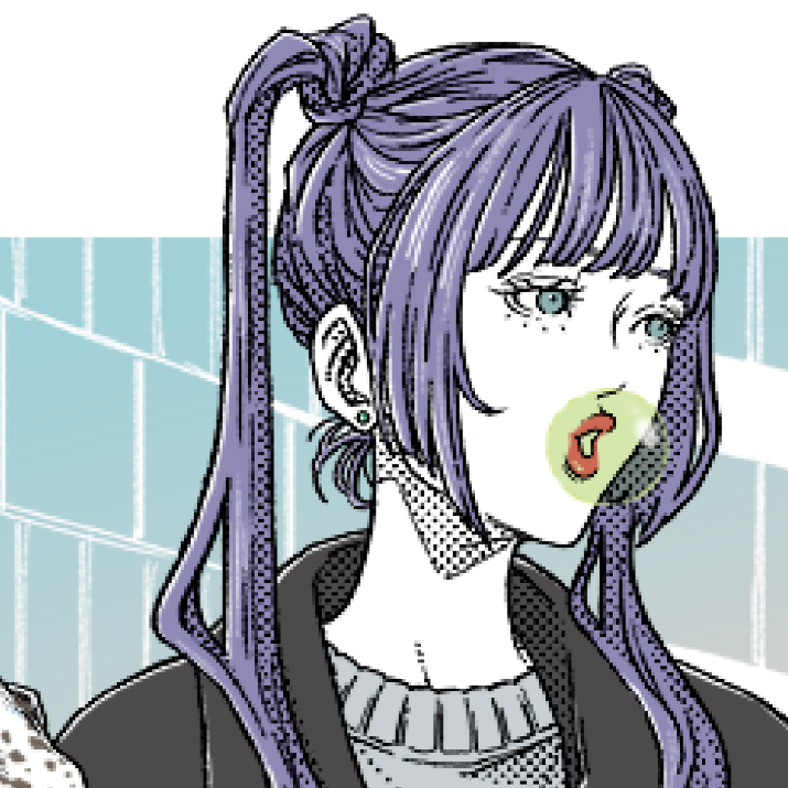 Japanese Kawaii Character Art (Series 3U068) by Dsuke - FACTO sticker variation 2