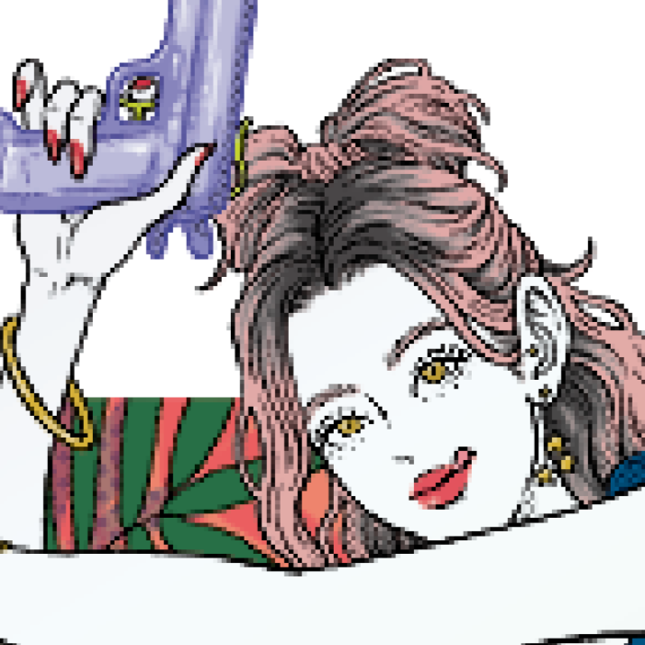 Japanese Kawaii Character Art (Series 3U071) by Dsuke - FACTO sticker variation 2