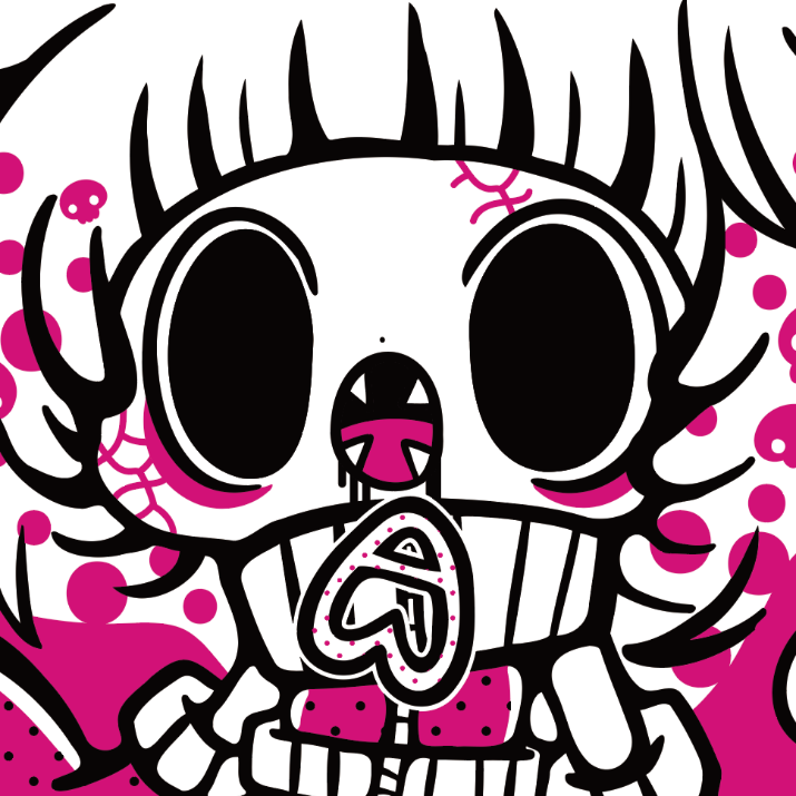 Japanese Kawaii Character Art (Series 3X006) by まさかのさむかわ - FACTO sticker variation 2