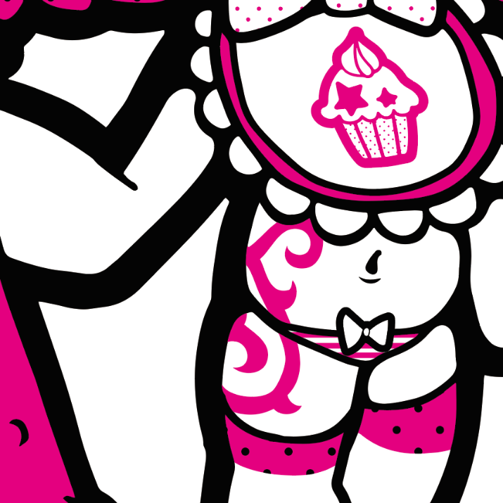 Japanese Kawaii Character Art (Series 3X004) by まさかのさむかわ - FACTO sticker variation 3