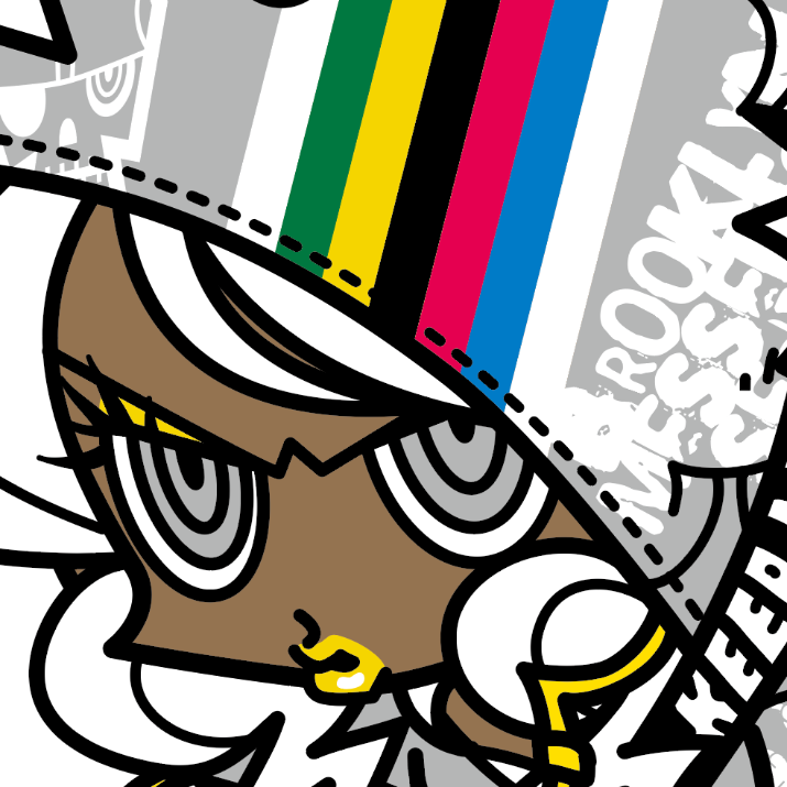 Japanese Street Art (Series 1Q002) by 上田バロン - FACTO sticker variation 2